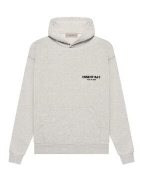 ESSENTIALS Light Oatmeal Pullover Hoodie